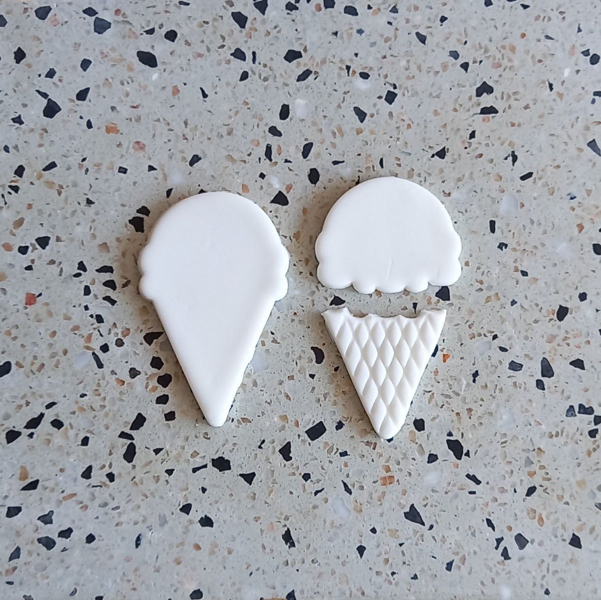 Ice Cream embosser & cutter set 8cm (3 piece) Octopus Cutters