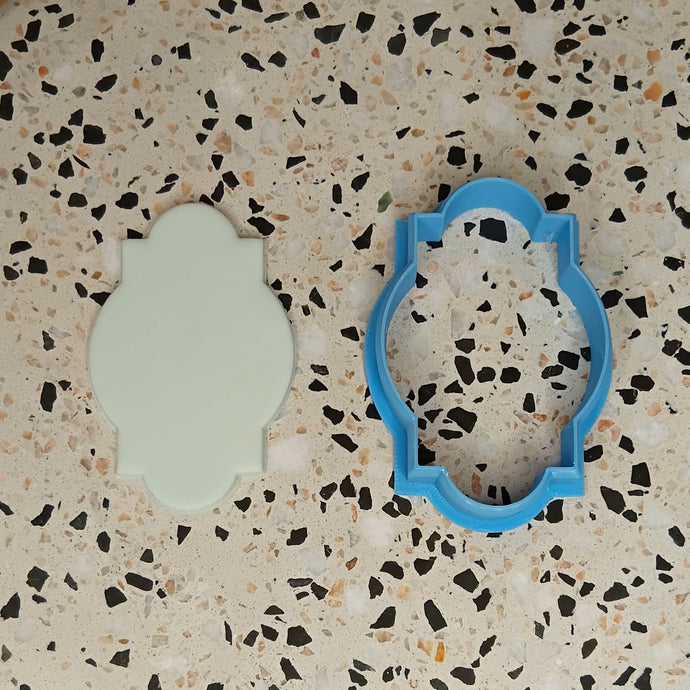 Pointed Plaque cookie / biscuit cutter