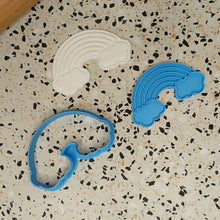Load image into Gallery viewer, Rainbow cookie fondant biscuit cutter embosser