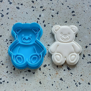 Teddy Bear 8cm cutter & embosser set