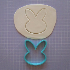 Bunny Face (oval) cookie / biscuit cutter 10cm