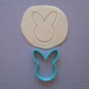 Bunny Face (round) cookie / biscuit cutter 10cm