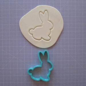 Sitting Bunny Rabbit cookie / biscuit cutter 10.5cm