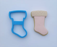 Load image into Gallery viewer, Christmas Stocking cookie biscuit cutter 9.5cm