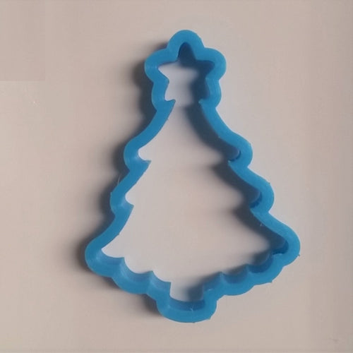 Cute Christmas Tree with Star cookie biscuit cutter 10cm