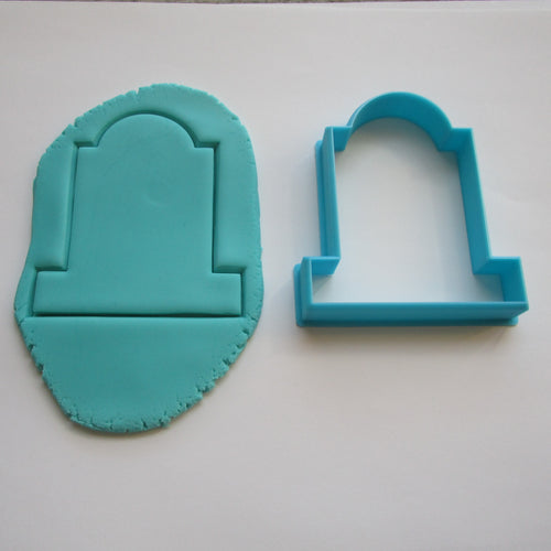 Gravestone (style 1) cookie / biscuit cutter 8cm