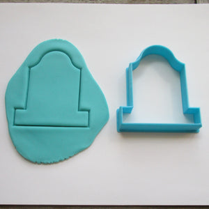 Gravestone (style 3) cookie / biscuit cutter 8cm