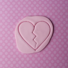 Load image into Gallery viewer, Fractured Heart cookie / biscuit cutter 7cm