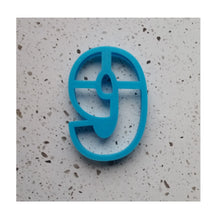 Load image into Gallery viewer, Number 9 cookie biscuit cutter 8cm