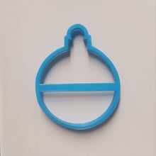 Load image into Gallery viewer, Round Christmas Bauble cookie biscuit cutter 8cm