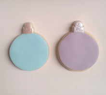 Load image into Gallery viewer, Round Christmas Bauble cookie biscuit cutter 8cm