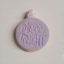 Load image into Gallery viewer, Round Christmas Bauble cookie biscuit cutter 6cm