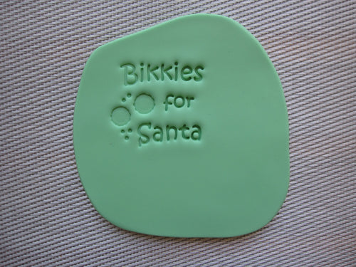 Bikkies for Santa Fondant Embosser / Cookie Stamp