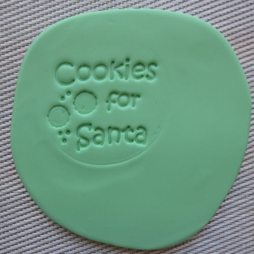 Cookies for Santa Fondant Embosser / Cookie Stamp