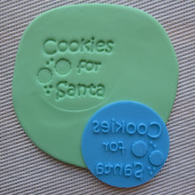 Load image into Gallery viewer, Cookies for Santa Fondant Embosser / Cookie Stamp