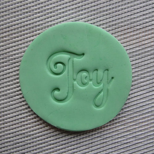 JOY Fondant Embosser / Cookie Stamp