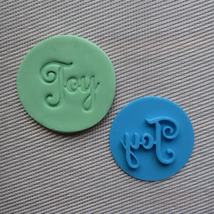 JOY Fondant Embosser / Cookie Stamp