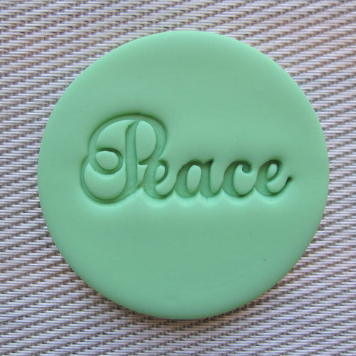 PEACE Fondant Embosser / Cookie Stamp