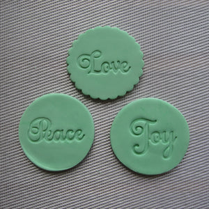 LOVE Fondant Embosser / Cookie Stamp