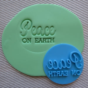 Peace on Earth Fondant Embosser / Cookie Stamp