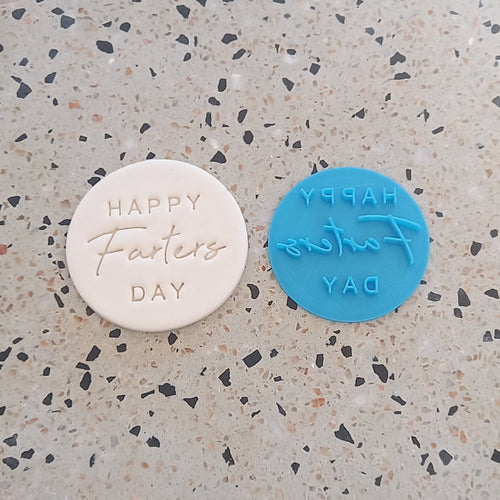 HAPPY FARTER'S DAY - Father's Day Fondant Embosser Cookie Stamp