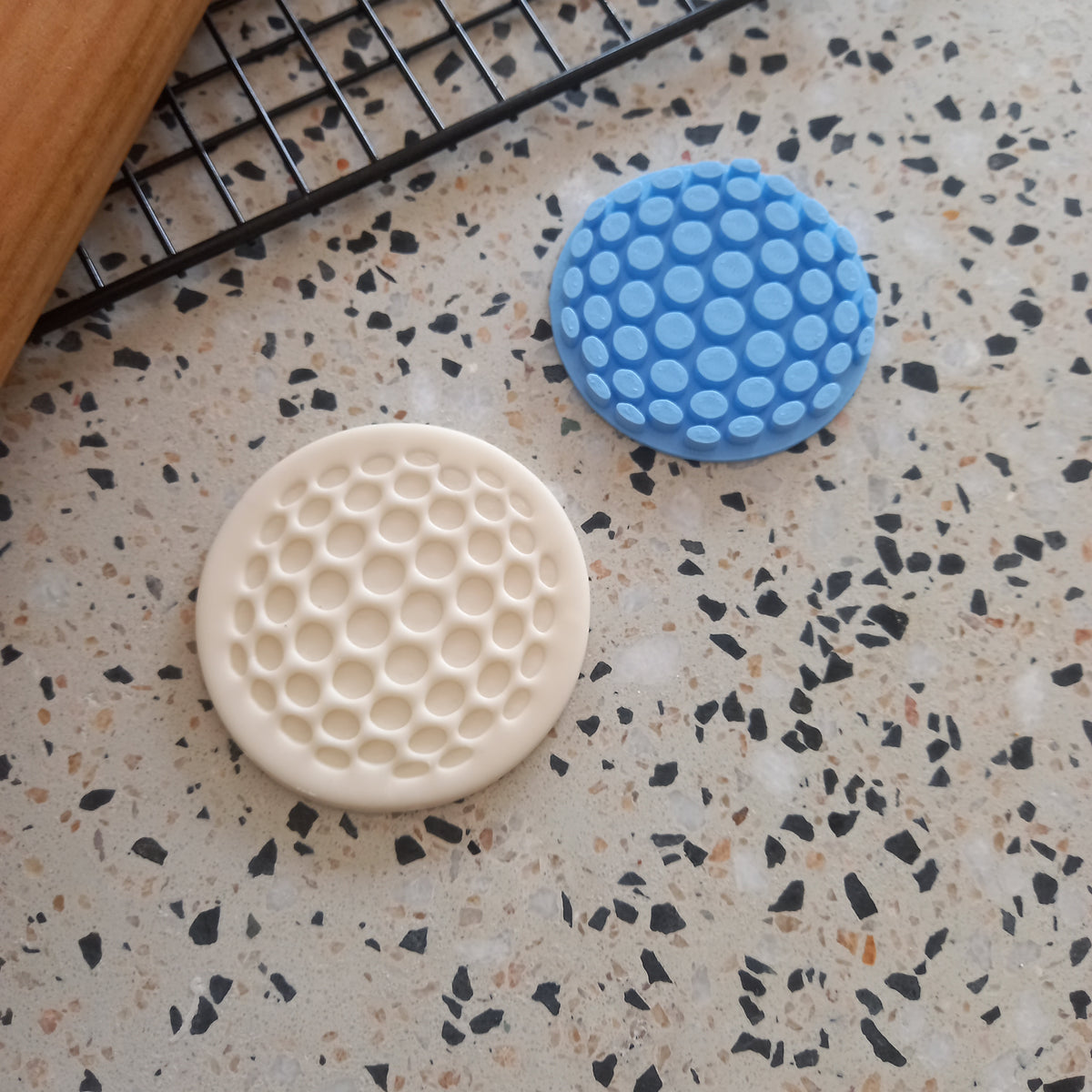 Golf Ball Fondant Embosser / Cookie Stamp Octopus Cutters