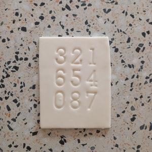 Modern Number Fondant Embosser / Cookie Stamp set