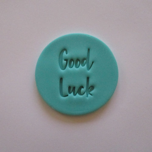 Good Luck Fondant Embosser / Cookie Stamp