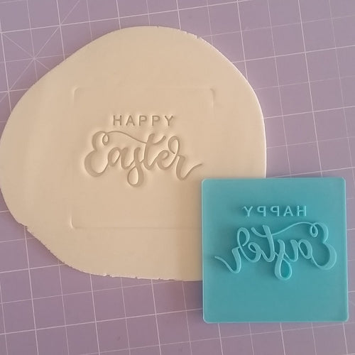 HAPPY EASTER Fondant Cookie Embosser Stamp (style 2)