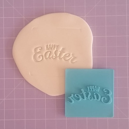 HAPPY EASTER Fondant Cookie Embosser Stamp (style 3)