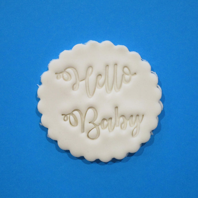 Hello Baby Fondant Embosser / Cookie Stamp