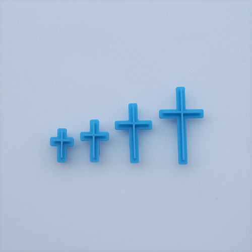 Mini Cross Fine Fondant Embosser / Cookie Stamp set