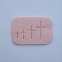 Load image into Gallery viewer, Mini Cross Fine Fondant Embosser / Cookie Stamp set