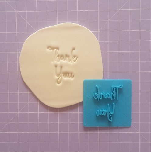 Thank You Fondant Embosser / Cookie Stamp