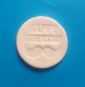 Happy Father's Day (style 2) Fondant Embosser Cookie Stamp