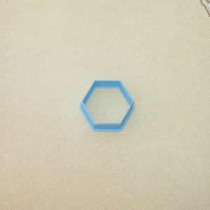 Hexagon cookie / biscuit cutter - various sizes 3cm to 10cm