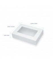 Load image into Gallery viewer, Biscuit Box Rectangle 17.5 x 11.5cm (6.75x4.5x1.5 inch) - 10 pack