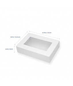 Biscuit Box Rectangle 17.5 x 11.5cm (6.75x4.5x1.5 inch) - 10 pack