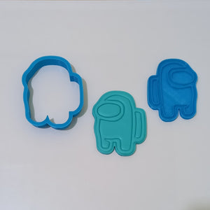 Among Us Crewmate 8.5cm cutter & embosser set