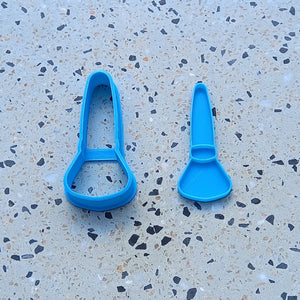 Powder Brush 8cm embosser & cutter set
