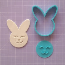 Load image into Gallery viewer, Bunny Face cutter &amp; embosser 8cm set